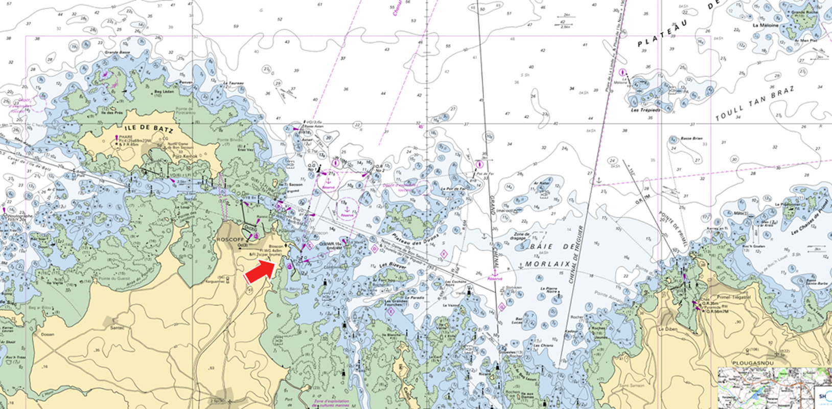 Entrée du port de Roscoff – Bloscon